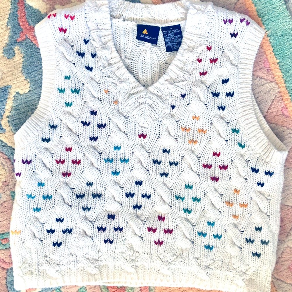 LIZSPORT  - SWEATER CROPPED VEST